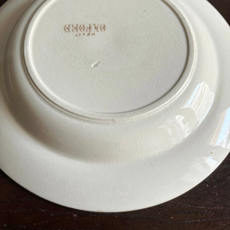 HB&Cie ショワジールロワ Oxford オックスフォード 深皿 リム皿 手彩色