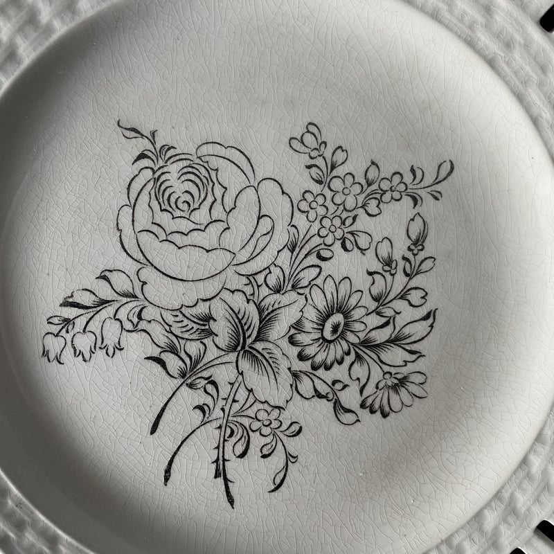 ⚠️数日間出品　アンティーク　リュネヴィルのりんごの花のデザート皿 ⚠️数日間出品 アンティーク リュネヴィルのりんごの花の