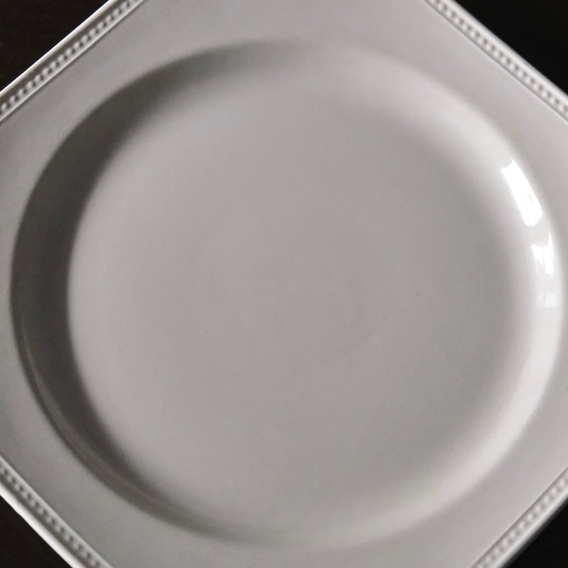 半月刻印 Creil&Montereau オクトゴナル 平皿 クレイユモントロー