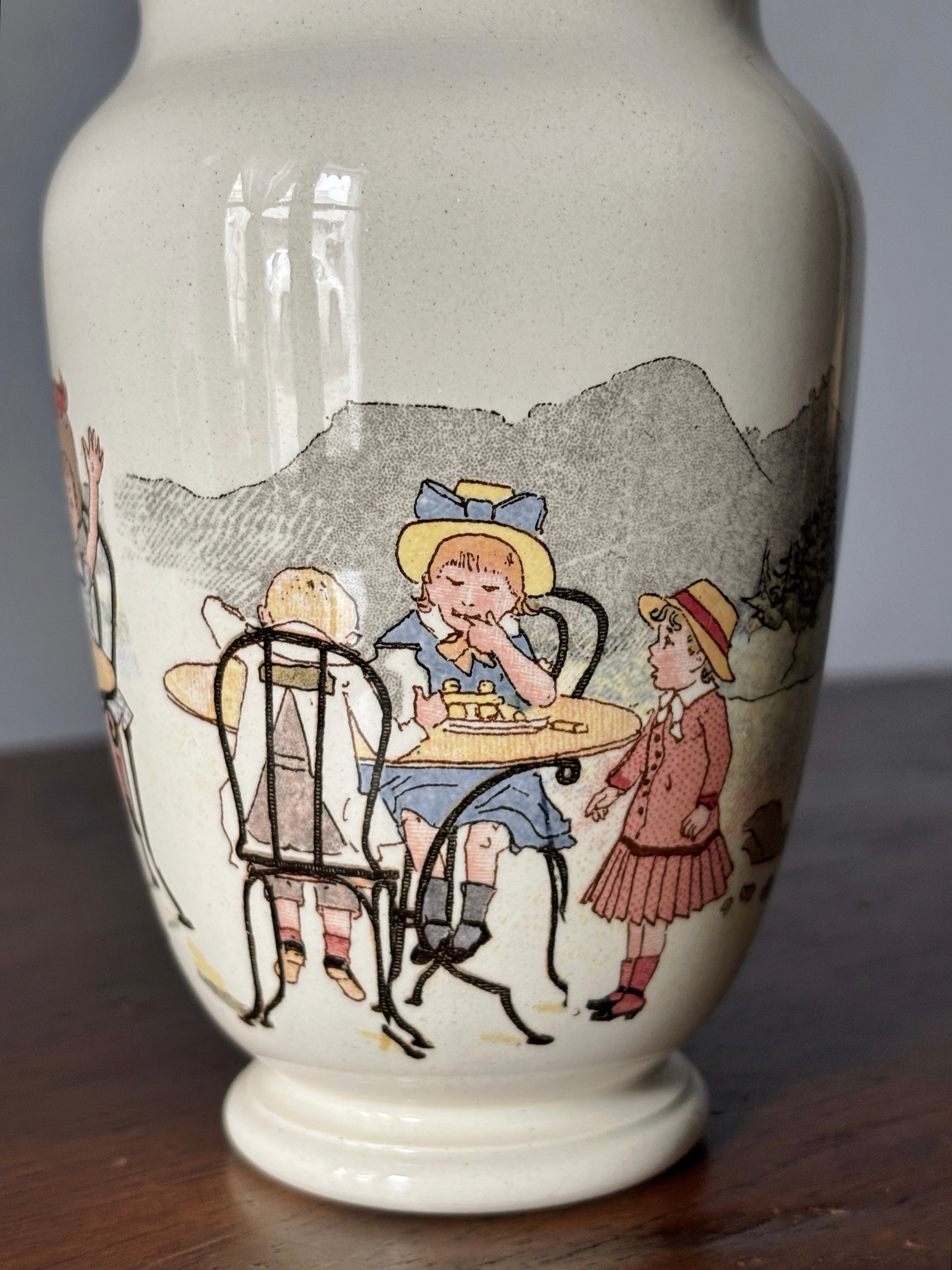 Sarreguemines サルグミンヌ ポット h13.6cm フラワーベース 花瓶 花器