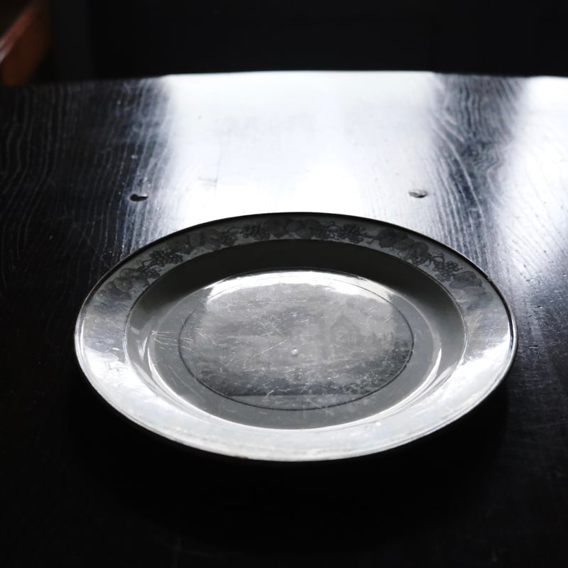 クレイユ 天使と女神のグリザイユプレート 皿φ24.5cm フランス