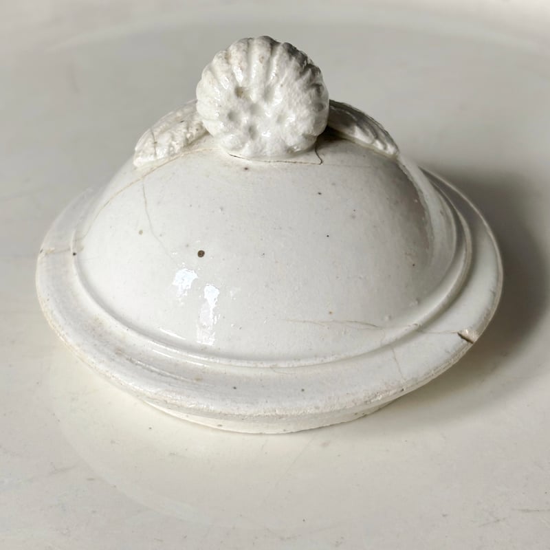 窯不明 ファイアンスフィーヌ クリームポット フランス アンティーク