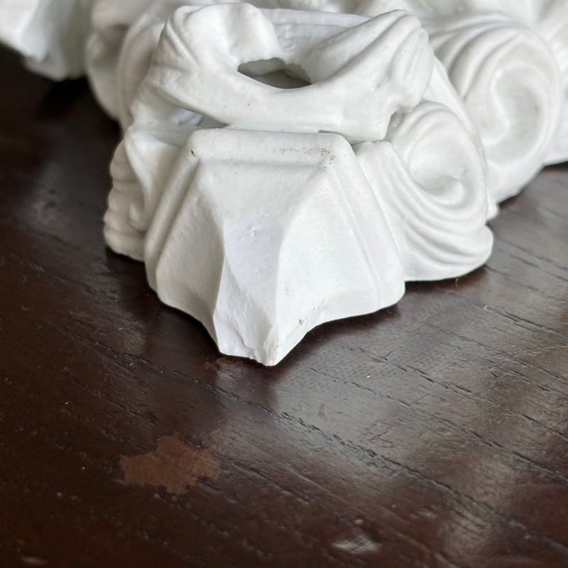 ビスク製 天使 ベニティエ 聖水盤 h37cm フランス アンティーク