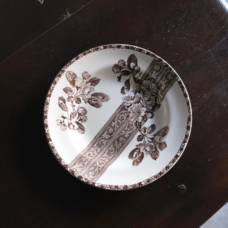 Emile Bourgeois エミール ブルジョワ 深皿 絵皿 プレート φ23.5cm フ