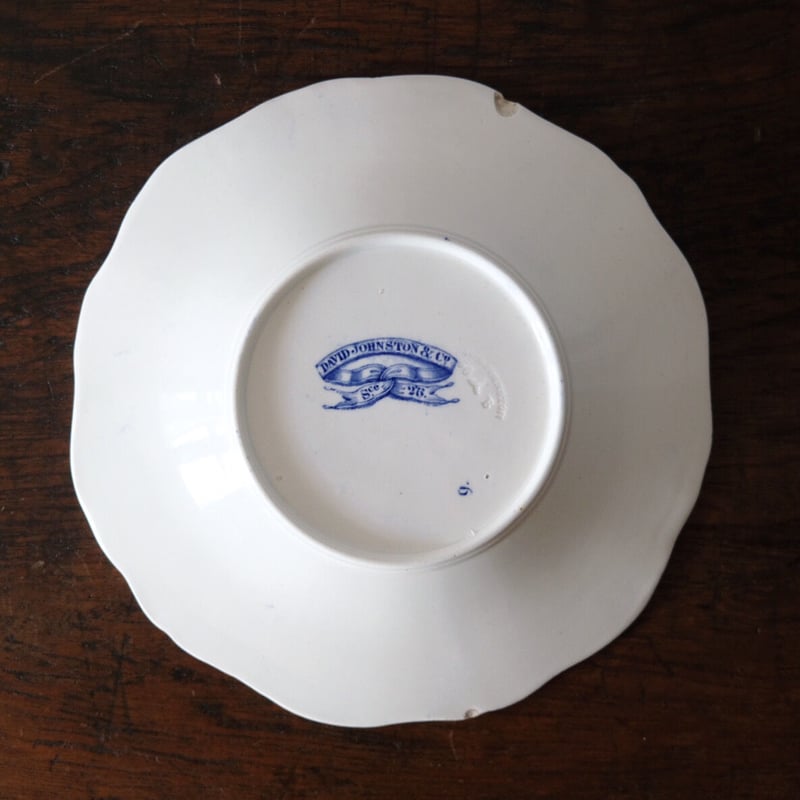 D.ジョンストンボルドー D.Johnston&Cie Bordeaux 平皿 リム皿 ソーサ