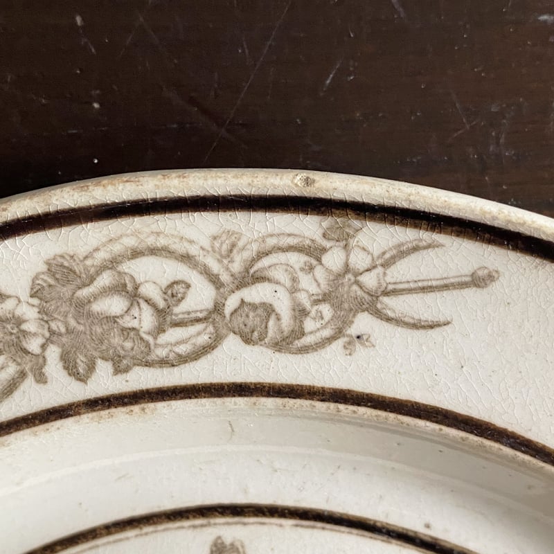セーブル Sevres グリザイユ 平皿 デザート皿 φ21.3cm ファイアンス