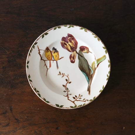 フランス アンティーク ショワジールロワ グリザイユプレート 絵