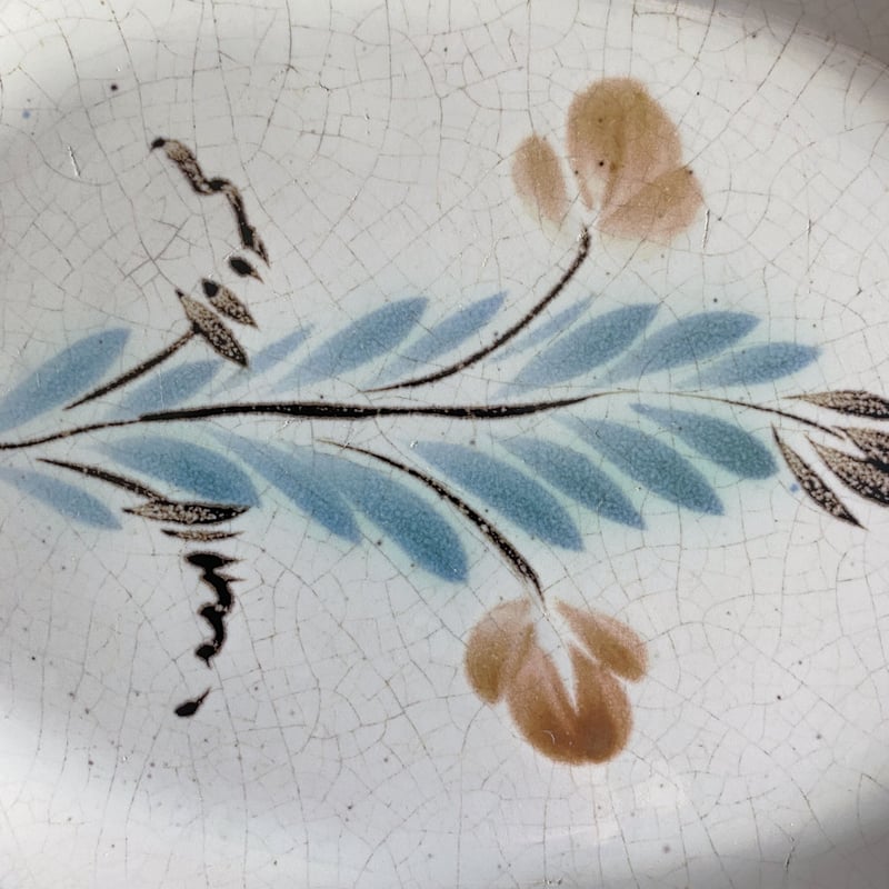 キュノワール 花リムオーバル皿 キュノワール 花リム オーバル プレート アンティーク 050335