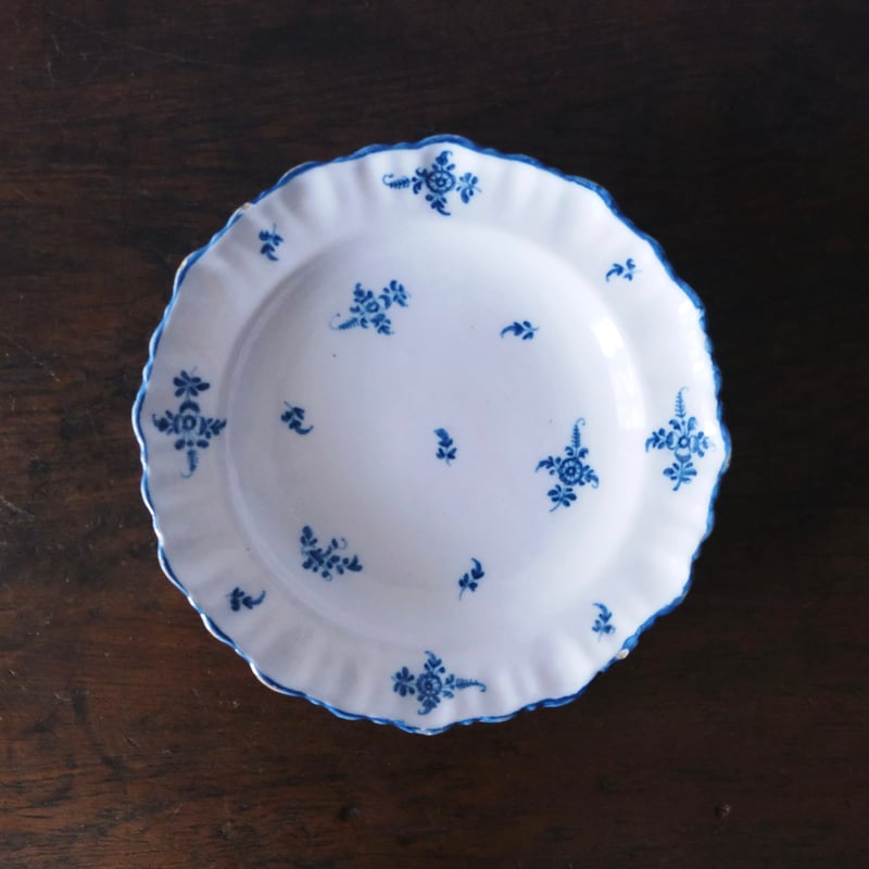 Moustiers ムスティエ 小枝柄 シェルリム 皿 深皿 平皿 φ24.3cm