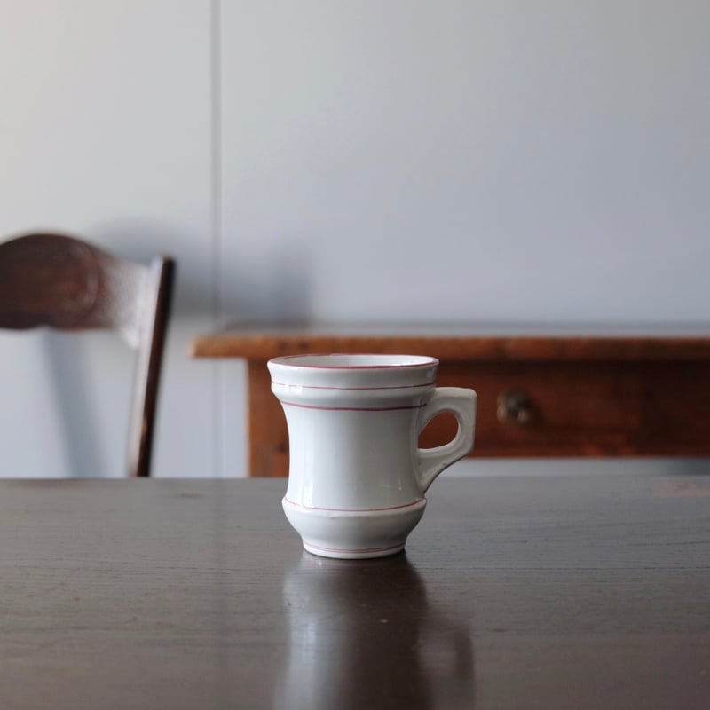 ブリュロ カップ コーヒーカップ 赤線 フランス アンティーク
