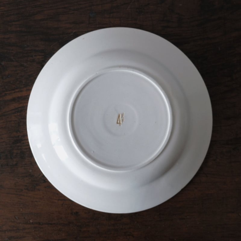 GIEN ジアン リム皿 白皿 セミクルーズ アンティーク b050422