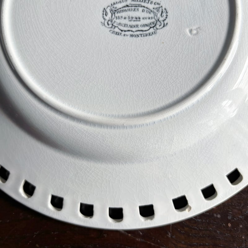 Creil&Montereau クレイユモントロー クレイユエモントロー パニエ皿