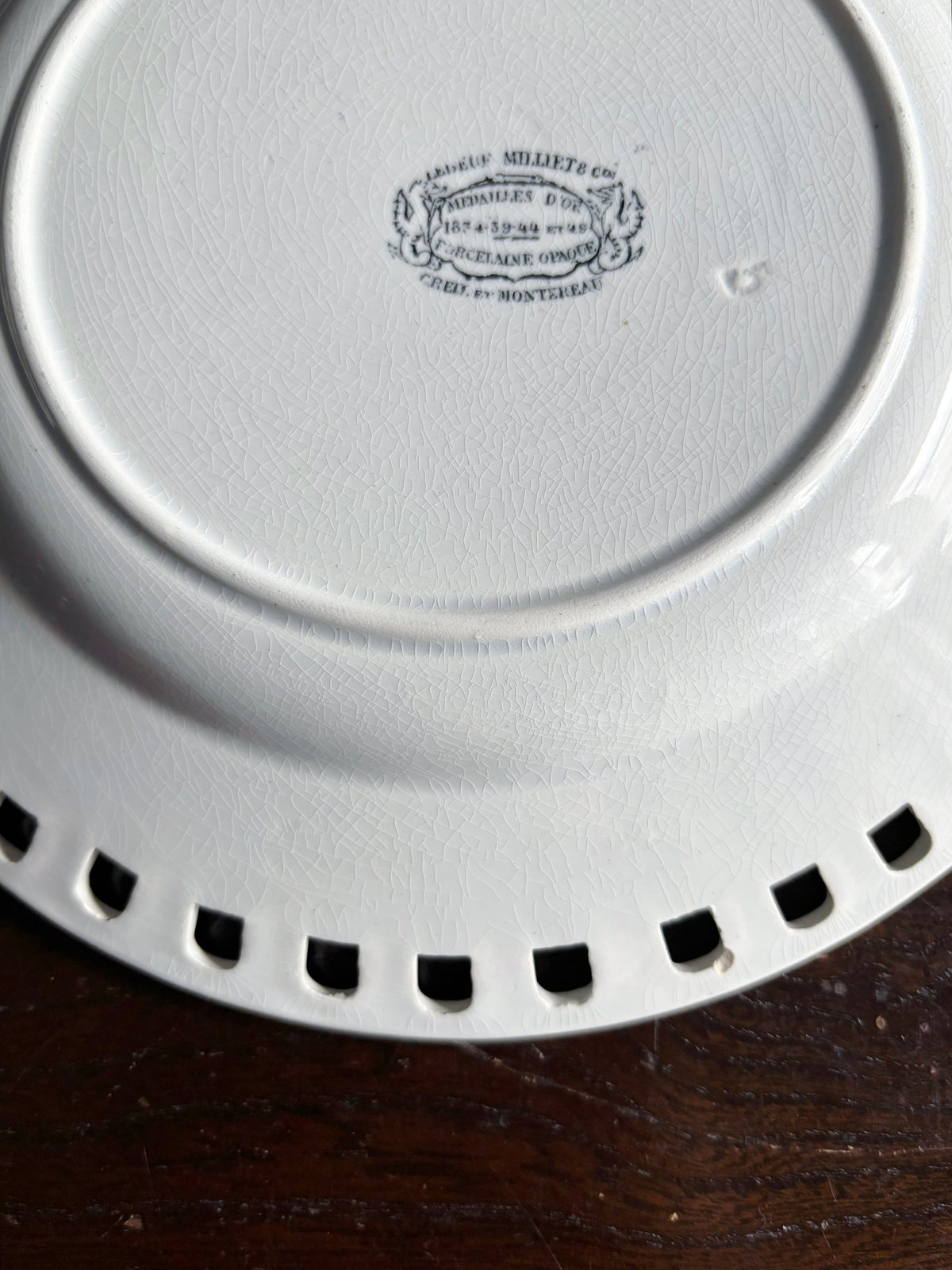 Creil&Montereau クレイユモントロー クレイユエモントロー パニエ皿