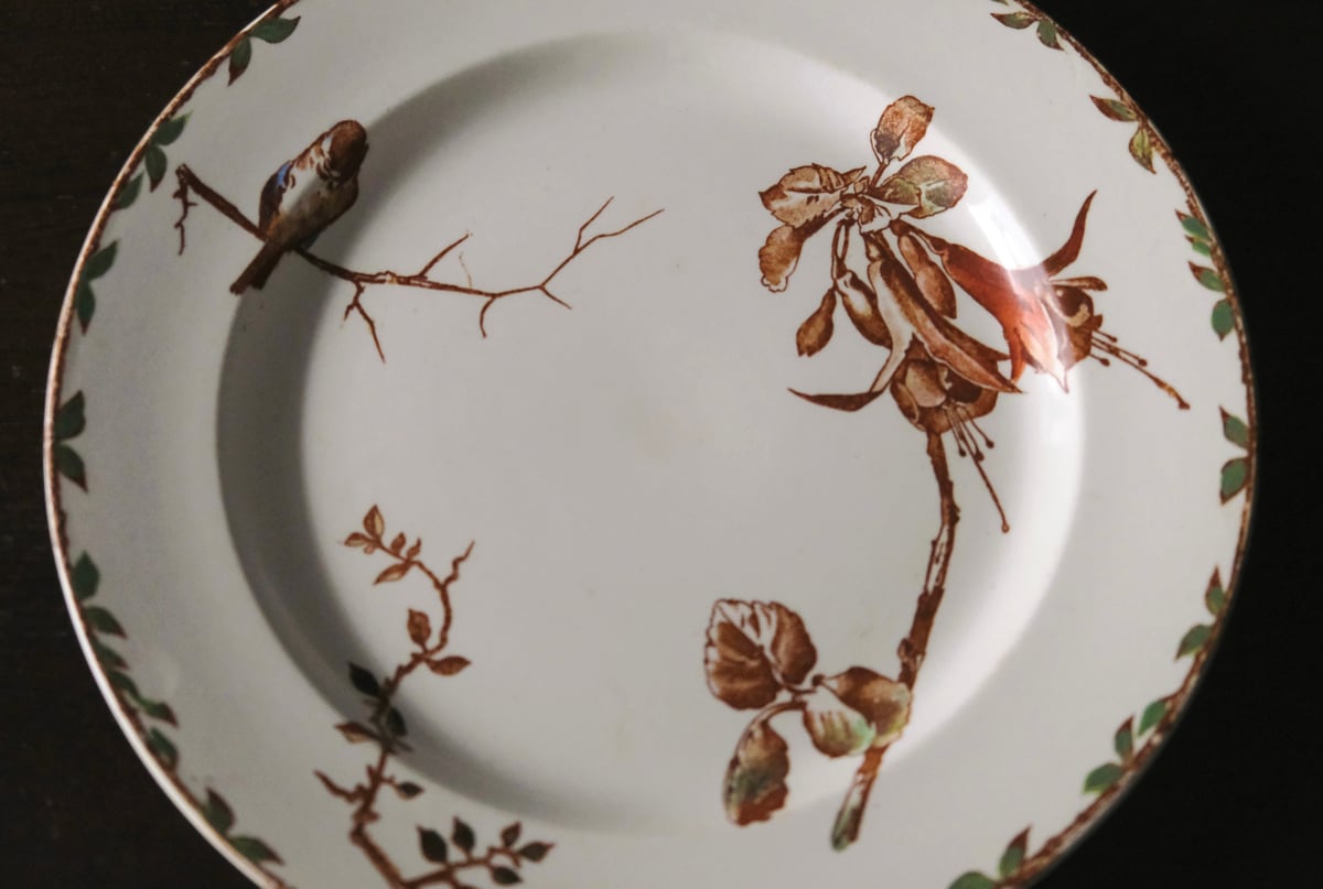 フランスアンティーク ショワジールロワ OXRORD 平皿 - メルカリ