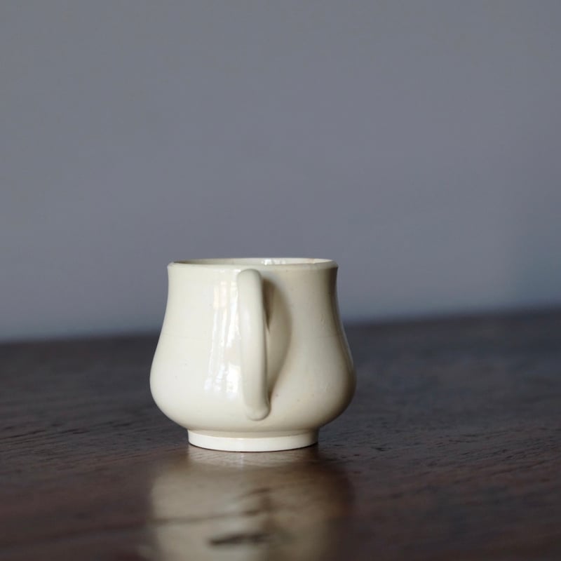 19世紀初期 ファイアンスフィーヌ クリームポット カップ フランス