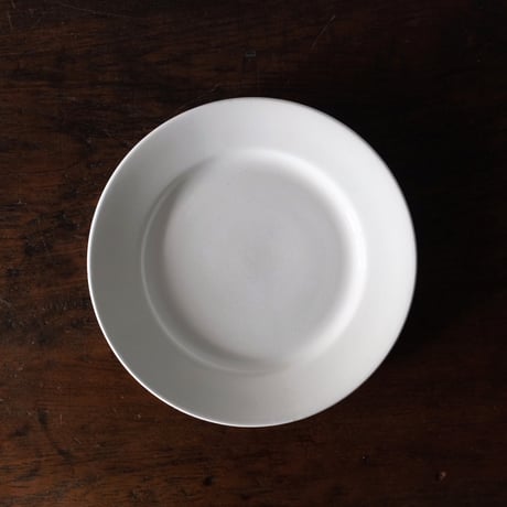 Luneville リュネヴィル 平皿 白皿 リム皿 φ21.5cm フランス アンティーク 080006