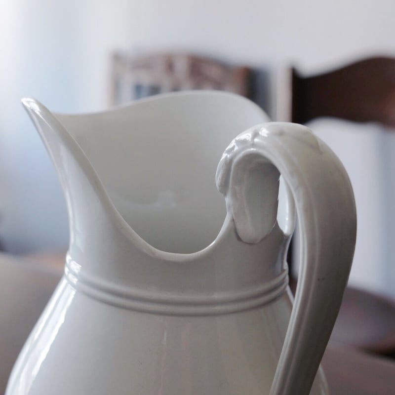 Sarreguemines 白 ピシェ アンティーク 0501225 | jinen_antique Sarreguemines 白 ピシェ アンティーク 0501225 | jinen_antique