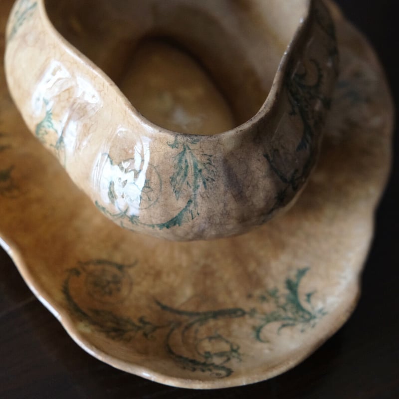 ジアン Gien ソーシエール ランソー Rinceaux アンティーク