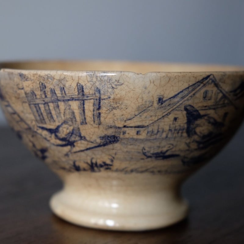 クレイユ＆モントロー 1800年後期 カフェオレボウル アンティーク