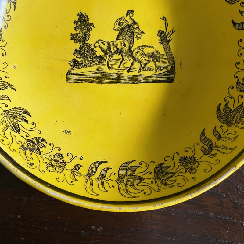 LL&T Montereau モントロー 黄色 ティーボウル ソーサー 小皿 フランス