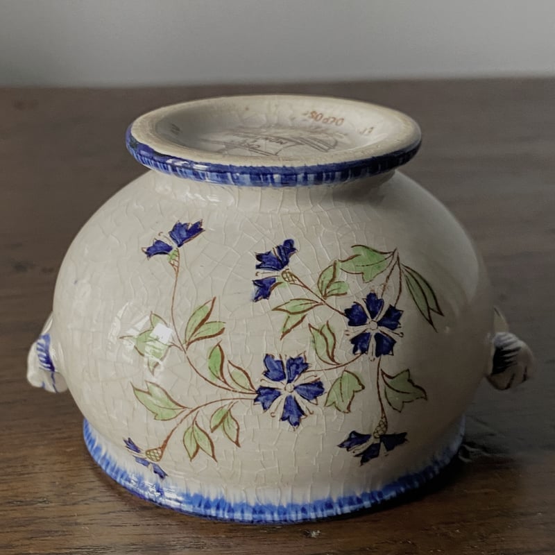 クレイユモントロー Creil&Montereau 矢車菊 クリームポット