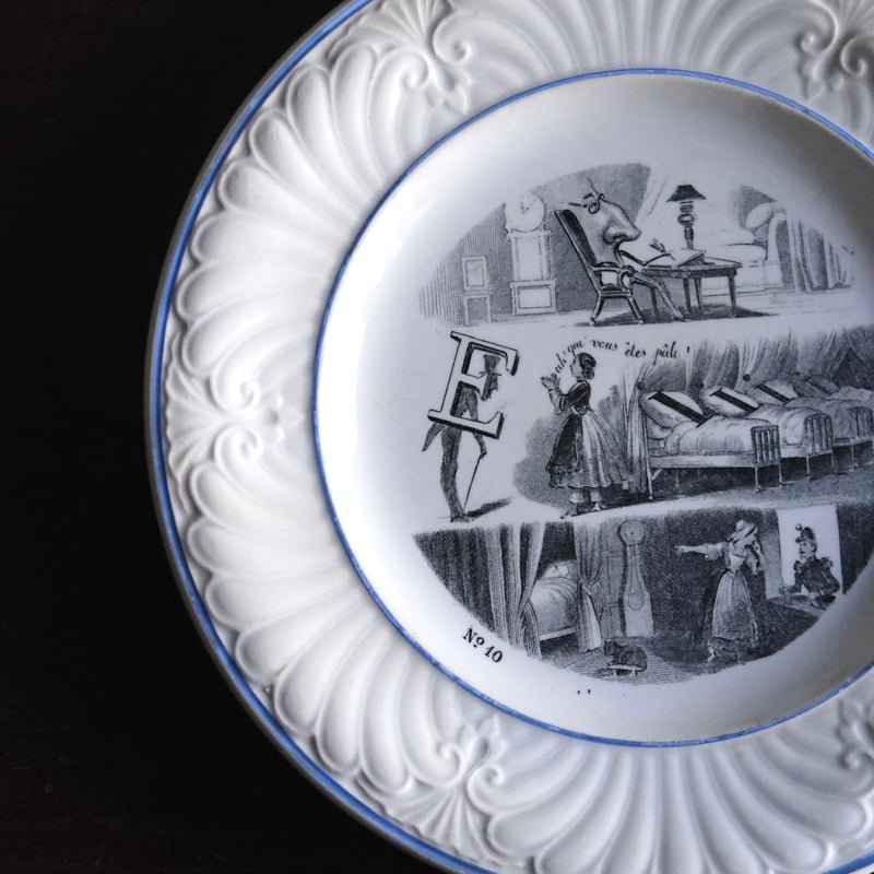 Creil & Montereau クレイユモントロー クレイユエモントロー 平皿