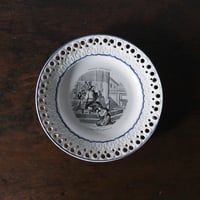 MONTEREAU モントロー シャンソン グリザイユ皿 平皿 φ21.5cm フランス