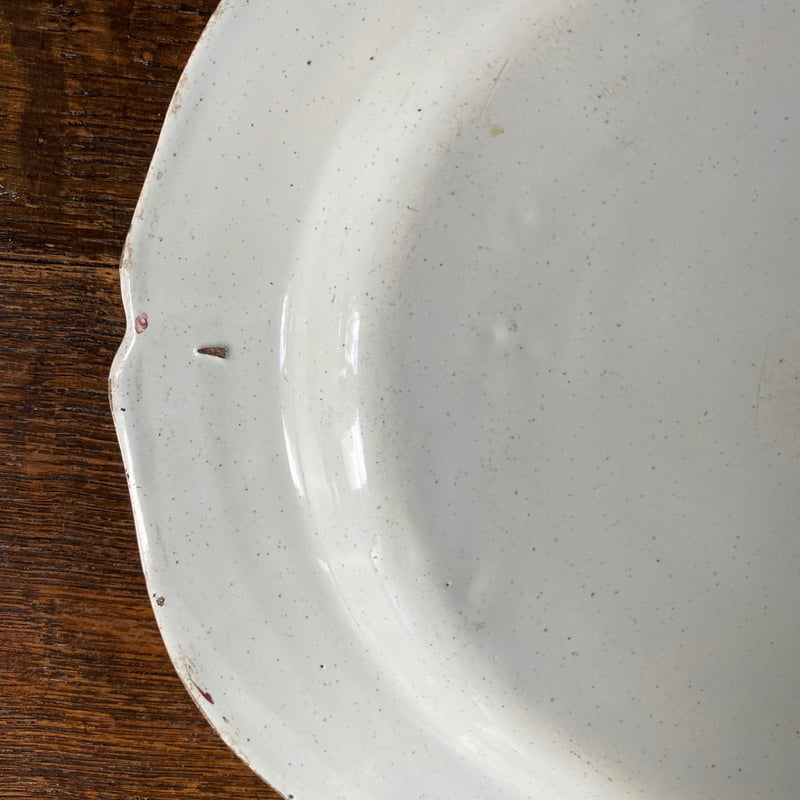 フランスアンティーク 花リム プレート B リュネヴィル窯 アスティエ