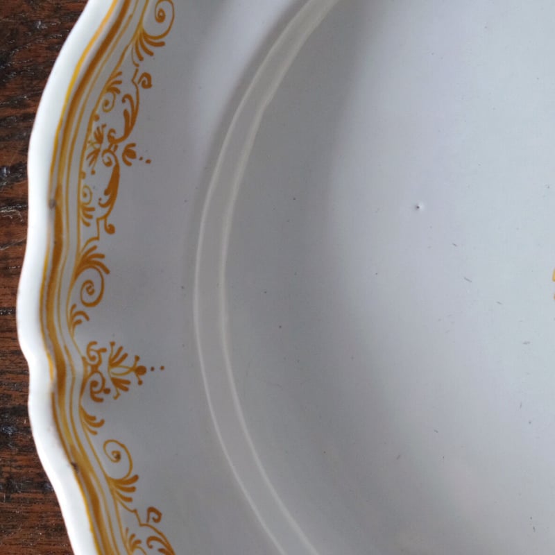 18世紀 ムスティエ 花絵皿 アンティーク 050470 | jinen_antique