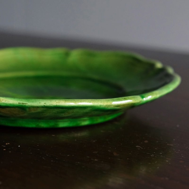 南仏 ビオ BIOT 花リム 平皿 φ24.2cm ヴィンテージ 0501177 | ji