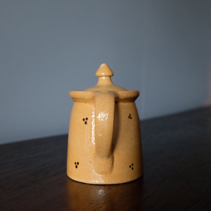 南仏陶器サヴォア 蓋付き ポット ヴィンテージ 050852 | jinen_antique