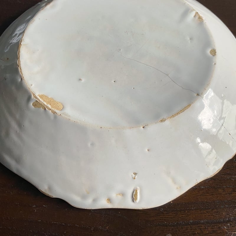 18世紀フランスアンティークヌヴェール窯のプレート