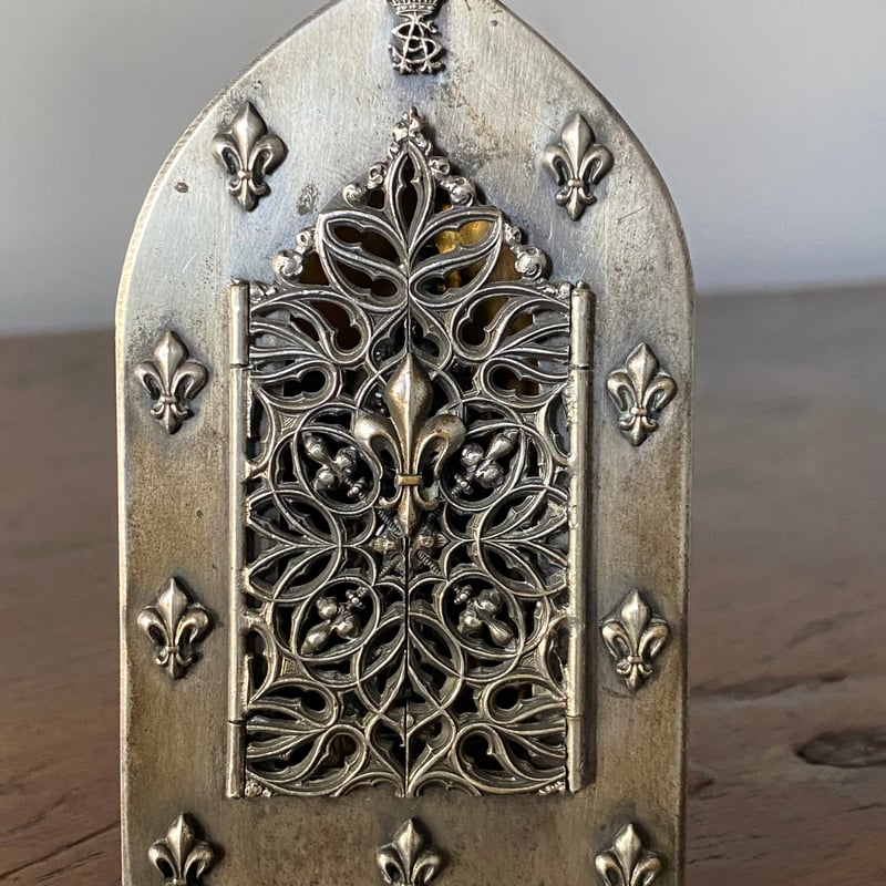 ルリケール 聖母子像 携帯用 9.5cm フランス アンティーク