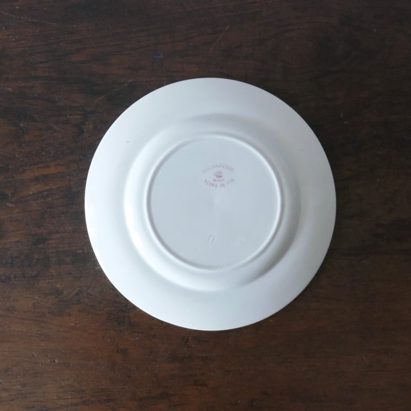 Creil & Montereau ミニャルディーズ 平皿 デザート皿 φ20.5cm クレイ