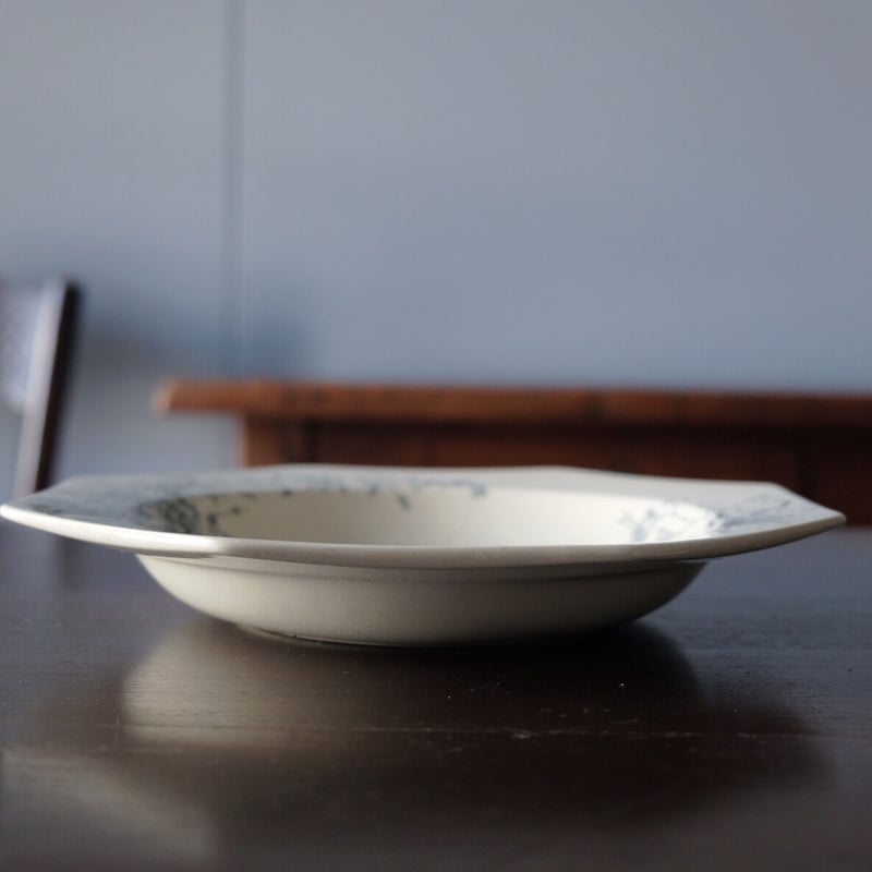 19世紀イギリスアンティーク オクトゴナル french antique platter / 18世紀のオクトゴナル皿 | VIRON