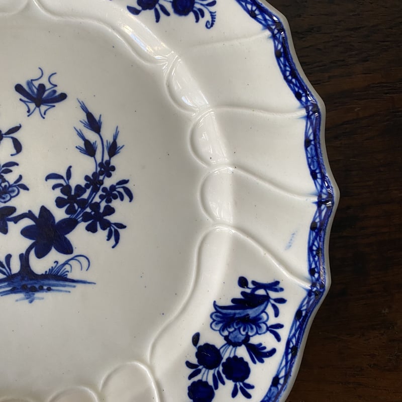 トゥルネー窯 Tournai とても古い花絵皿 トゥルネー窯 Tournai とても古い花絵皿