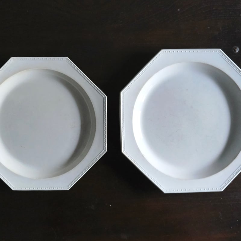 CREIL クレイユ ファイアンスフィーヌ オクトゴナル ダイヤレリーフ 中