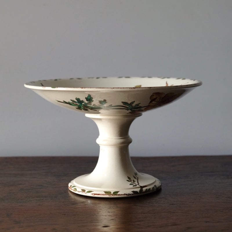 希少　美品　ジョワジールロワ　多彩色　コンポティエ　フランスアンティーク 希少 美品 ジョワジールロワ 多彩色 コンポティエ フランス