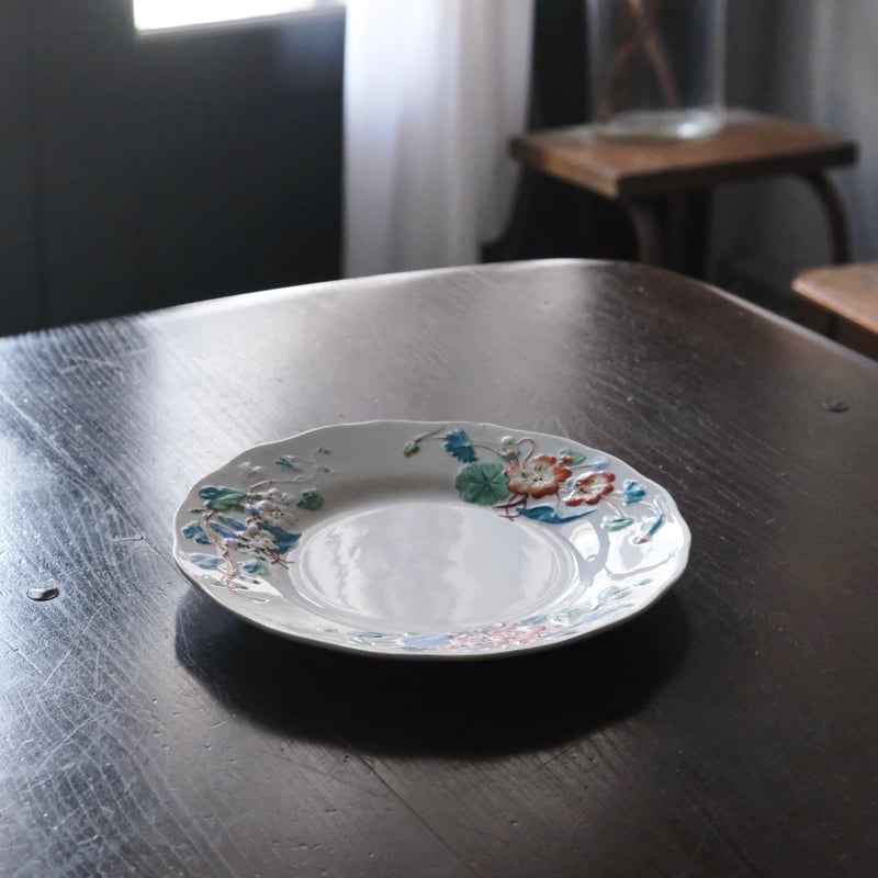 Creil & Montereau レリーフ皿 彩色皿 平皿 φ21.5cm クレイユモントロ