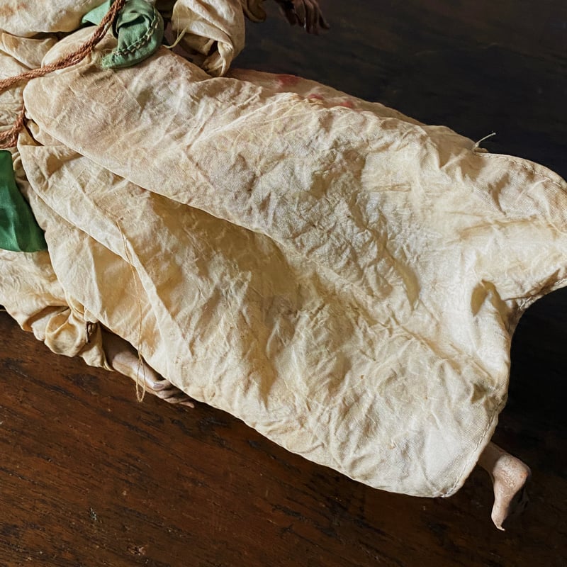 サントン人形　サントス　陶器　古道具　骨董 サントン人形 サントス アンティーク 0501707 | jinen_antique