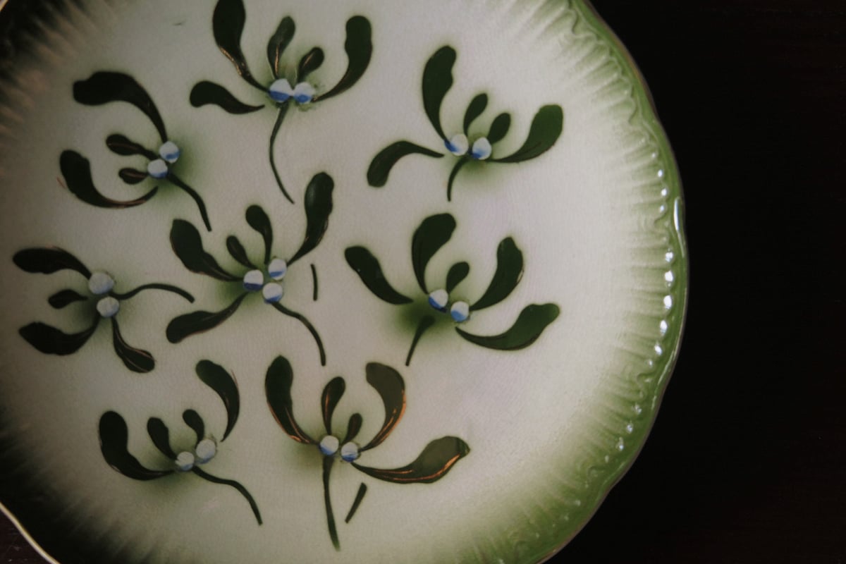 フランス　アンティーク　平皿　 バドンヴィレ　Badonviller　31 フランスアンティーク平皿 バドンヴィレBadonviller31