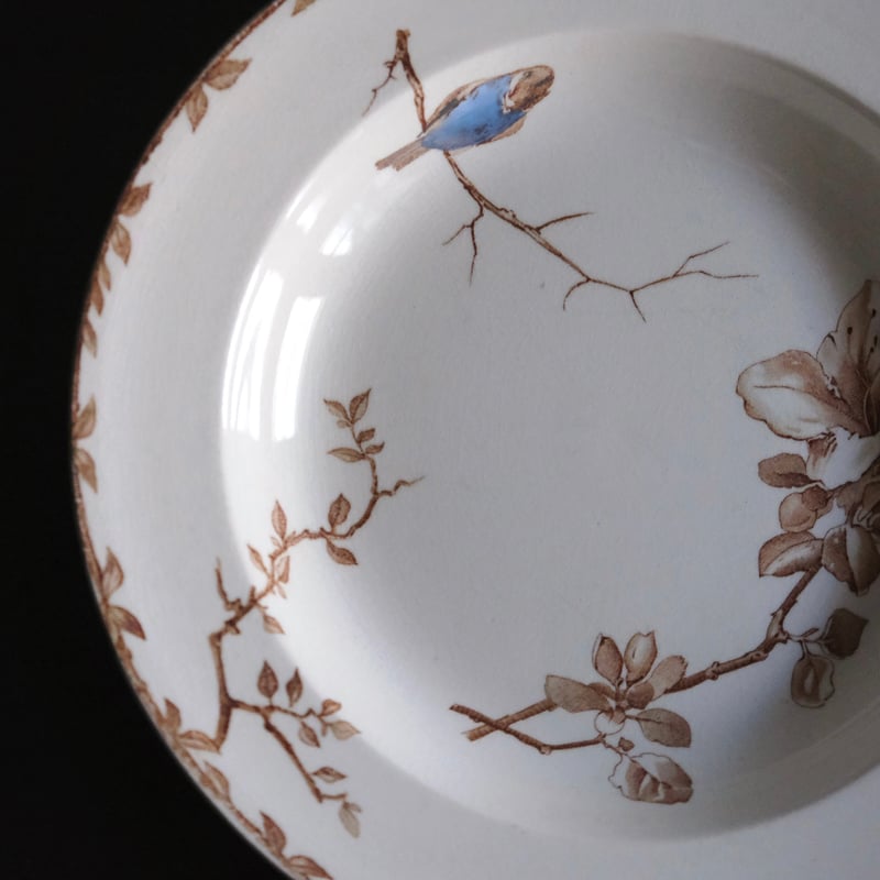 HB&Cie ショワジールロワ Oxford オックスフォード 深皿 リム皿 手彩色