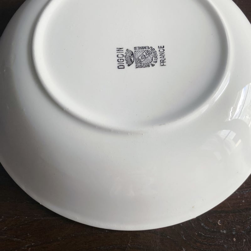 Digoin&Sarreguemines ディゴワンサルグミンヌ カロット 深皿 白