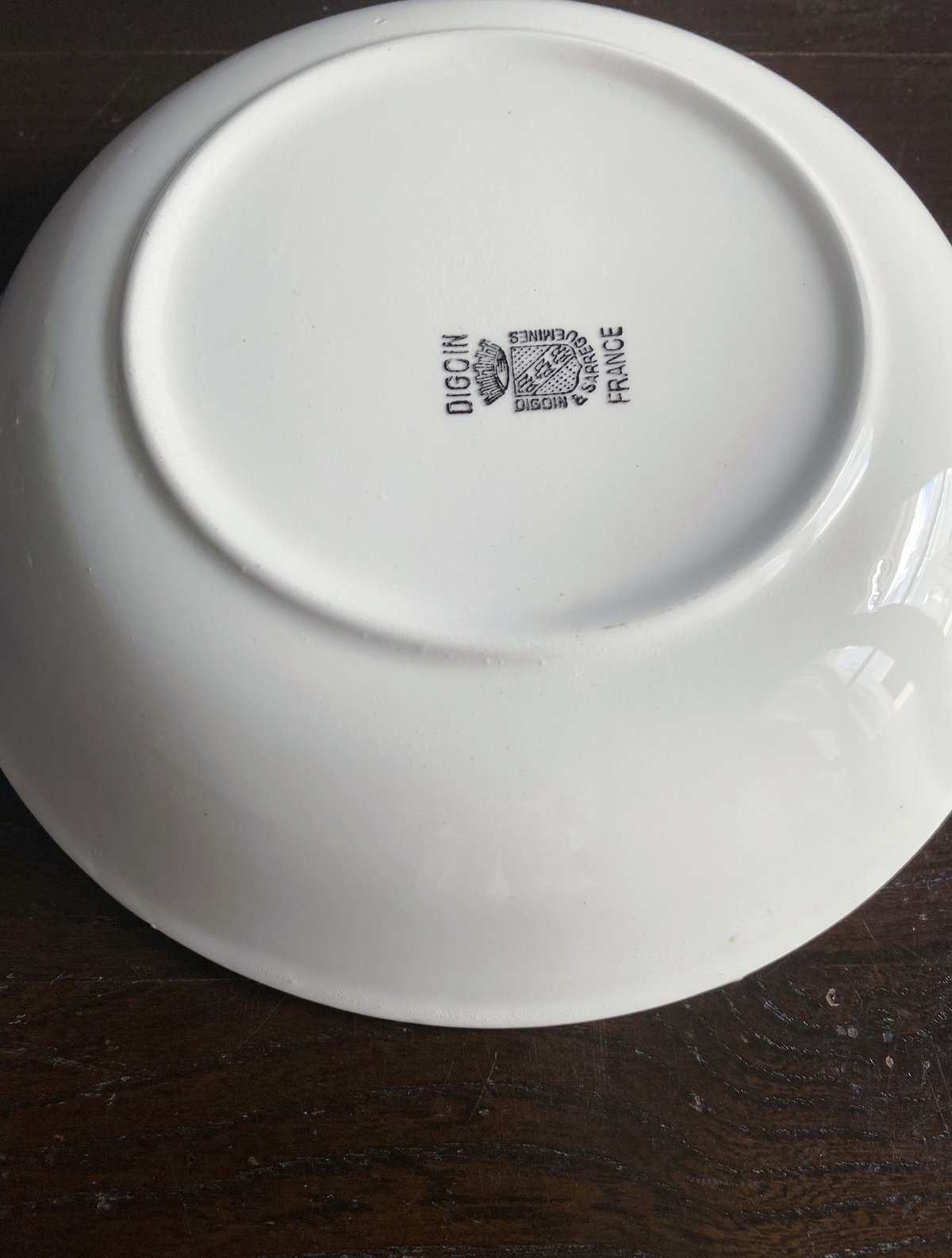Digoin&Sarreguemines ディゴワンサルグミンヌ カロット 深皿 白皿 20.