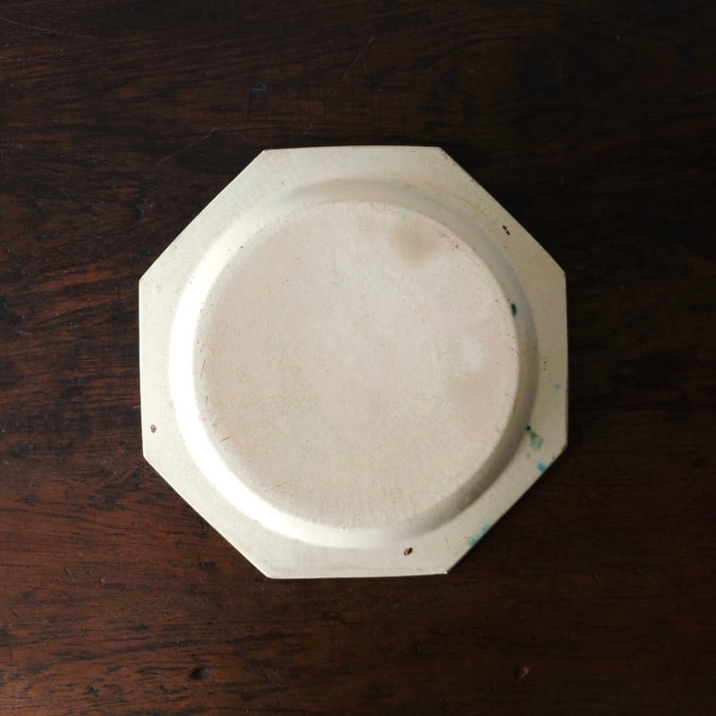 オクトゴナル　デザートプレート　フランスアンティーク ドゥエ Douai 花絵皿 オクトゴナル デザート 皿 平皿 アンティーク