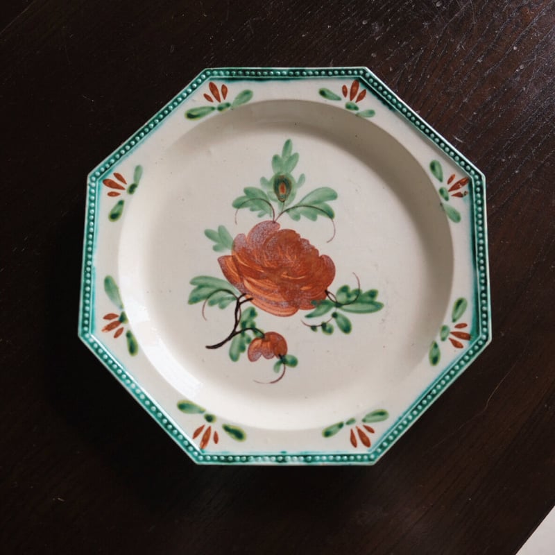 ドゥエ Douai 花絵皿 オクトゴナル デザート 皿 平皿