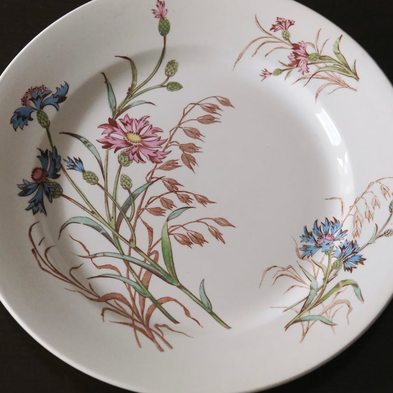 フランスアンティークluneville paqueretシリーズデザート皿