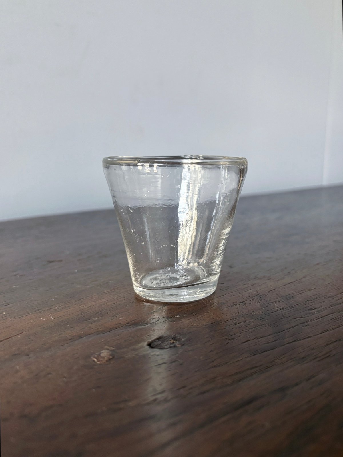 キャンドルグラス 無色 h6.8cm フランス アンティーク 0502304 | jinen_