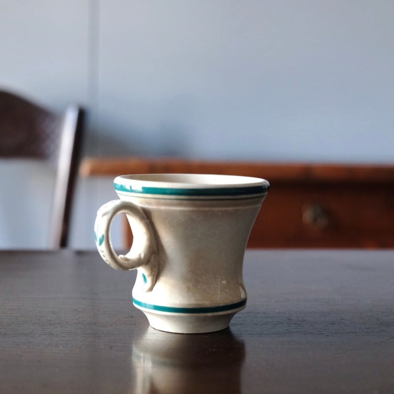 Sarreguemines サルグミンヌ ブリュロ カップ 緑 フランス