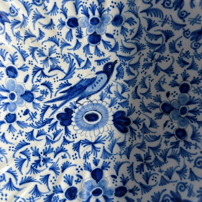 18世紀 デルフト Delft 輪花 ボウル サラディエ オランダ アンティーク